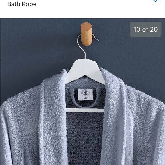Terry Robe - Soft blue - Picture 10 of 11